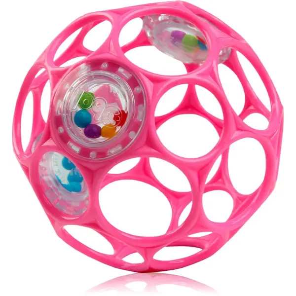 Oball Oball Rattle ropotuljica 0 m+ Dark pink 1 kos