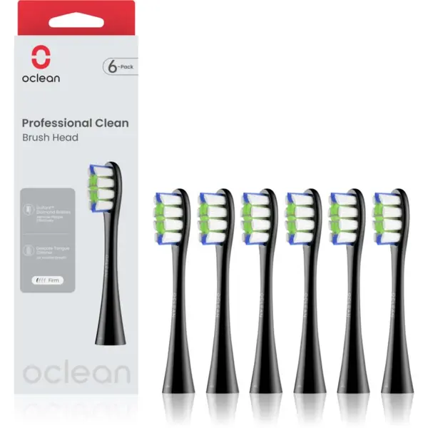 Oclean Oclean Professional Clean P1C5 nadomestne glave Črno 6 kos