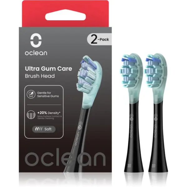 Oclean Oclean Ultra Gum Care UG02 nadomestne glave Črno 2 kos