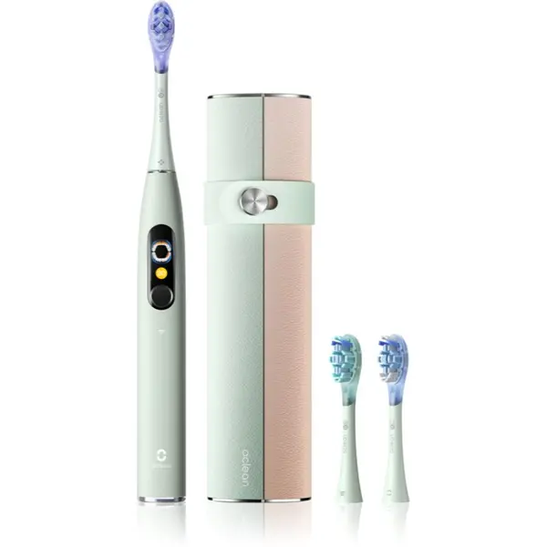 Oclean Oclean X Ultra 20 Set sonična zobna ščetka + 2 nadomestni glavi s potovalnim etuijem Green