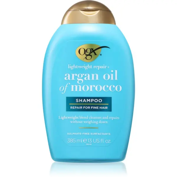 OGX OGX Argan Oil Of Morocco Lightweight Shampoo šampon za hidracijo in sijaj 385 ml