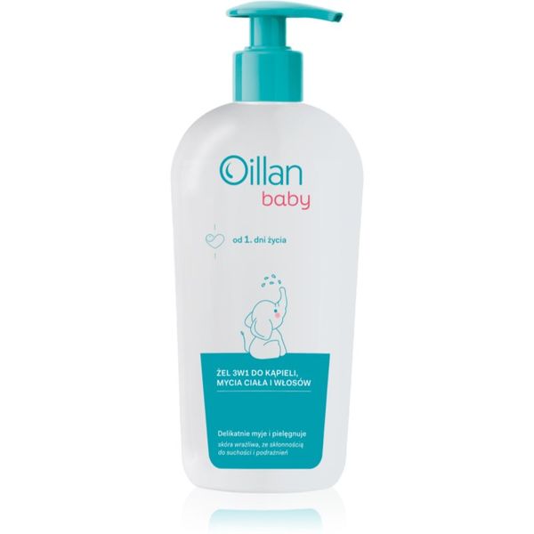 Oillan Oillan Baby Gentle Body Wash otroški gel za umivanje in šampon 3v1 750 ml