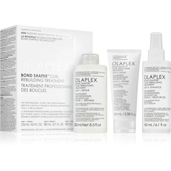 Olaplex Olaplex Bond Shaper Curl Rebuilding Treatment set set za kodraste lase 3 kos