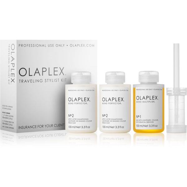 Olaplex Olaplex Traveling Stylist Kit Potovalni set (za razbarvane, barvane in kemično obdelane lase) za ženske
