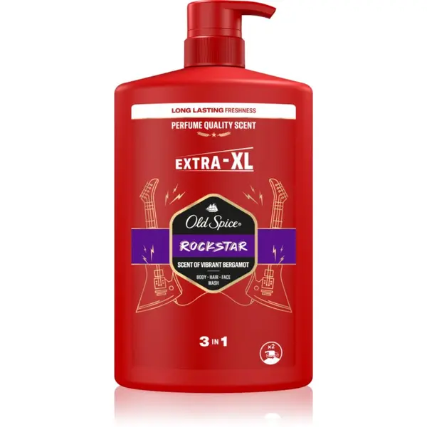 Old Spice Old Spice RockStar gel za prhanje za moške za obraz, telo in lase 1000 ml