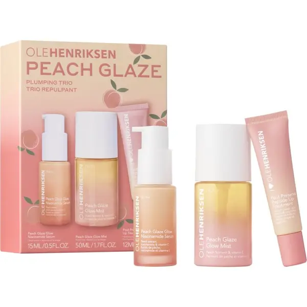 OLEHENRIKSEN OLEHENRIKSEN Peach Glaze Plumping Trio set za nego obraza