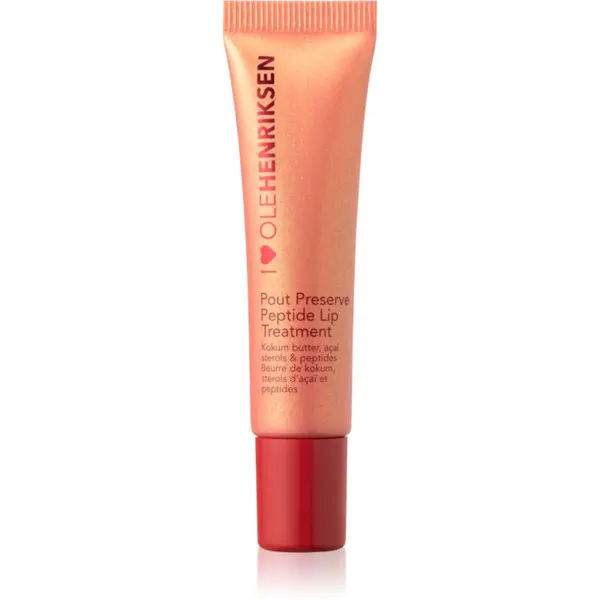 OLEHENRIKSEN OLEHENRIKSEN Pout Preserve Peptide Lip Treatment vlažilni sijaj za ustnice odtenek Strawberry Sorbet Glimmer 12 ml