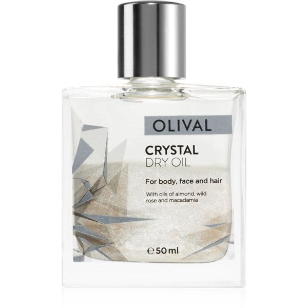 Olival Olival Crystal večnamensko suho olje z bleščicami za obraz, telo in lase 50 ml