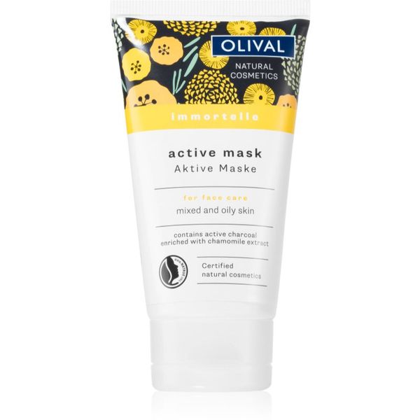 Olival Olival Immortelle Active Mask čistilna maska za obraz za mastno in mešano kožo 75 ml