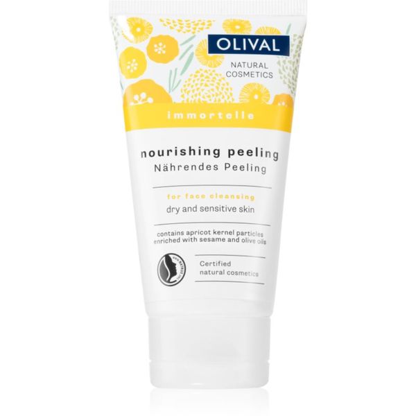 Olival Olival Immortelle Nourishing Peeling nežen piling za obraz za suho in občutljivo kožo 75 ml