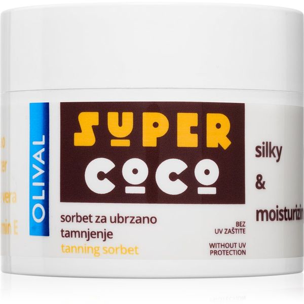 Olival Olival SUPER Coco vlažilni sorbet za telo za pospeševanje porjavitve 100 ml