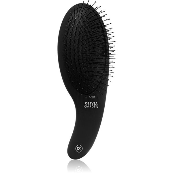 Olivia Garden Olivia Garden Black Label CURVE Board&Nylon bristles krtača za lase za lažje česanje las Black 1 kos