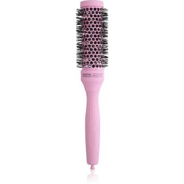 Olivia Garden Club Olivia Garden Club The Glow Blowout Ceramic Round Brush Pink okrogla krtača za lase S 1 kos