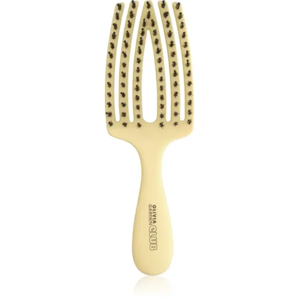 Olivia Garden Club Olivia Garden Club The Nomad Detangling&Shine Fingerbrush​ ravna krtača za lase Yellow 1 kos