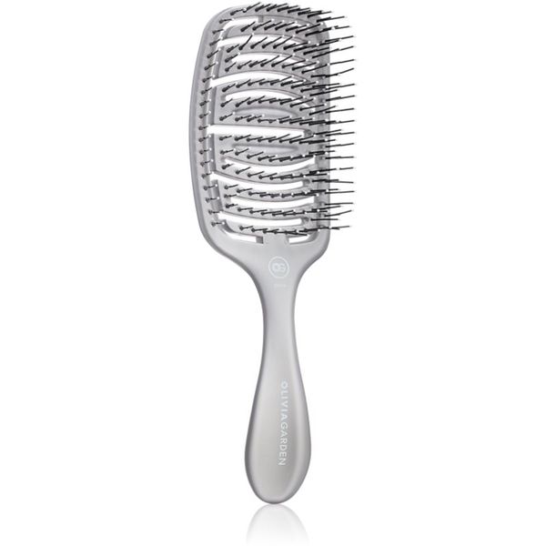 Olivia Garden Olivia Garden ESSENTIAL CARE FLEX Medium Hair Bristles krtača za lase Ice Grey 1 kos