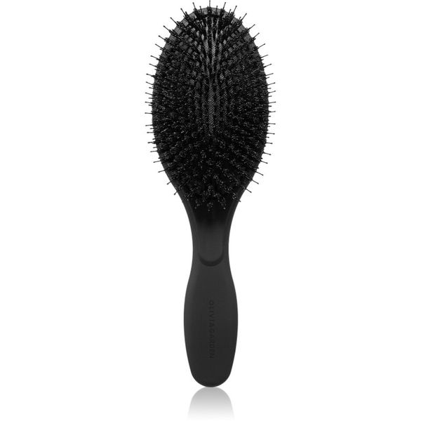 Olivia Garden Olivia Garden Expert Care Boar & Nylon Bristles Black ovalna krtača za lase 1 kos