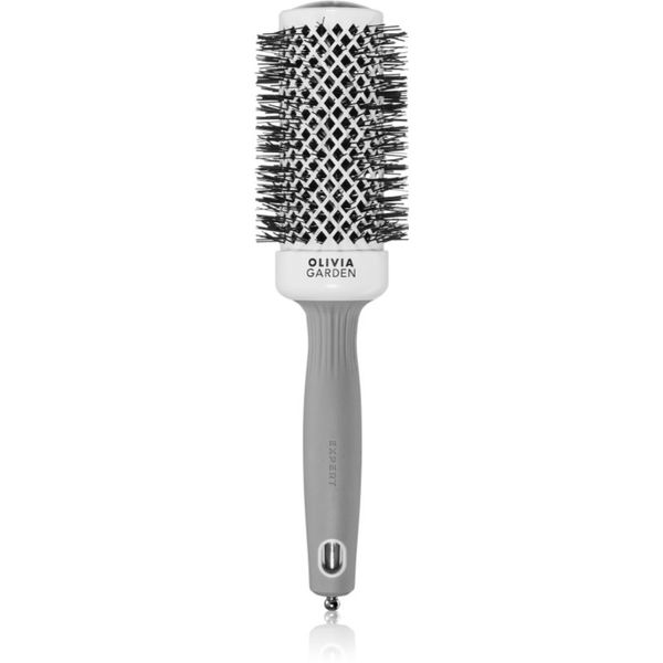 Olivia Garden Olivia Garden Expert Shine Wavy Bristles White&Grey krtača za lase průměr 45 mm 1 kos