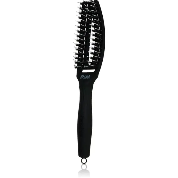 Olivia Garden Olivia Garden Fingerbrush Combo velika ravna krtača z najlonskimi in prašičjimi ščetinami Small 1 kos
