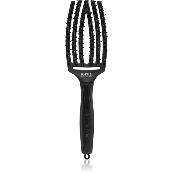 Olivia Garden Olivia Garden Fingerbrush Double Bristles ravna krtača za lažje česanje las 1 kos