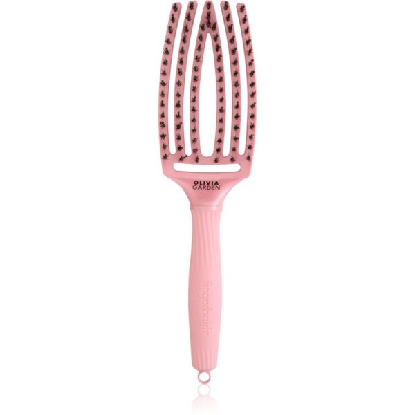 Olivia Garden Olivia Garden Fingerbrush Love Pearl krtača za lase Pink 1 kos