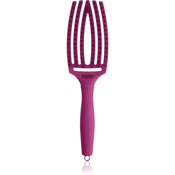 Olivia Garden Olivia Garden Fingerbrush ThinkPink ravna krtača Bright Pink 1 kos