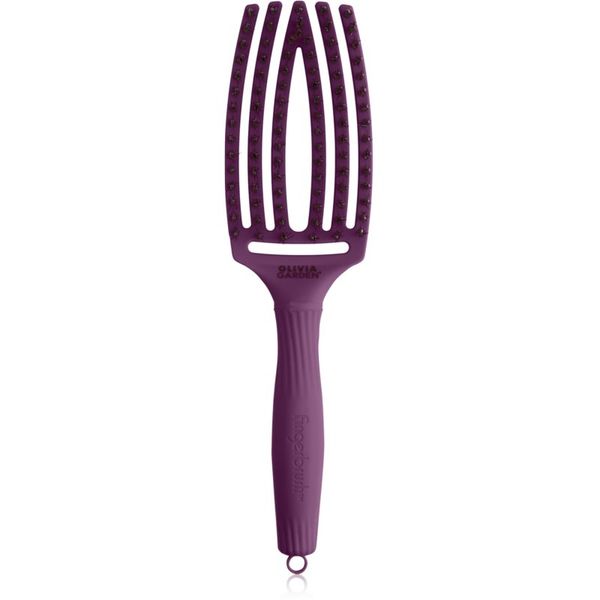 Olivia Garden Olivia Garden Fingerbrush ThinkPink ravna krtača Deep Purple 1 kos