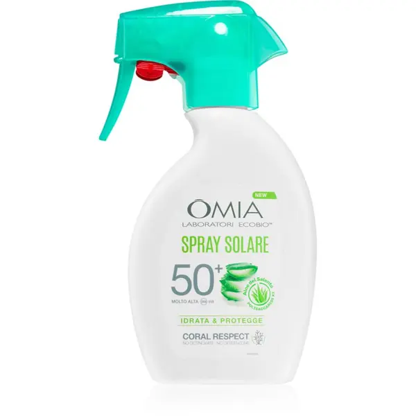 Omia Laboratories Omia Laboratories Aloe Vera del Salento pršilo za sončenje z vlažilnim učinkom SPF 50+ 200 ml