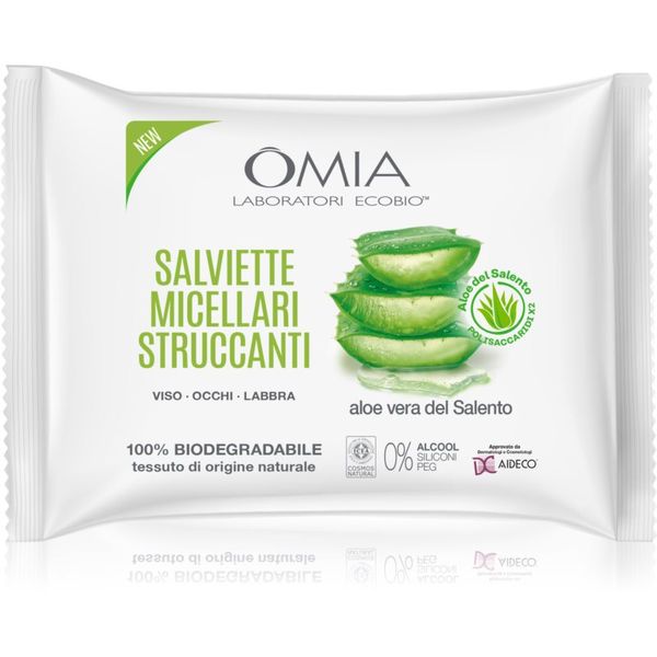 Omia Laboratories Omia Laboratories Aloe Vera del Salento robčki za odstranjevanje ličil 20 kos