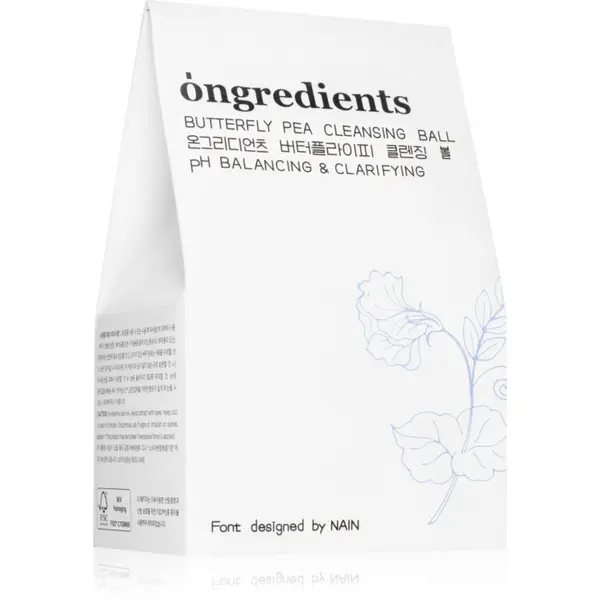 Ongredients Ongredients Butterfly Pea Cleansing Ball čistilno milo za obraz z antioksidacijskim učinkom 110 g