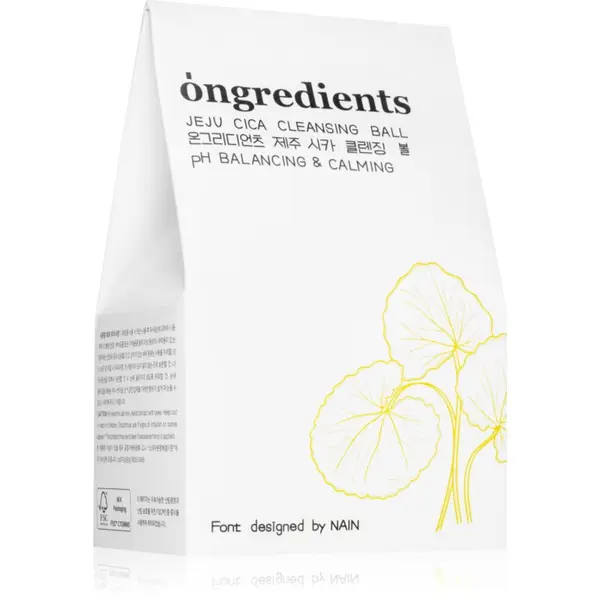 Ongredients Ongredients Jeju Cica Cleansing Ball čistilno milo za obraz s pomirjajočim učinkom 110 g