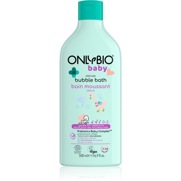 OnlyBio OnlyBio Baby Delicate peneča kopel in gel za umivanje za otroke od rojstva 500 ml