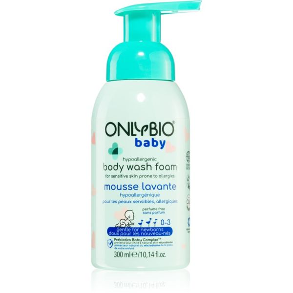 OnlyBio OnlyBio Baby Hypoallergenic čistilna pena za telo za otroke od rojstva 300 ml