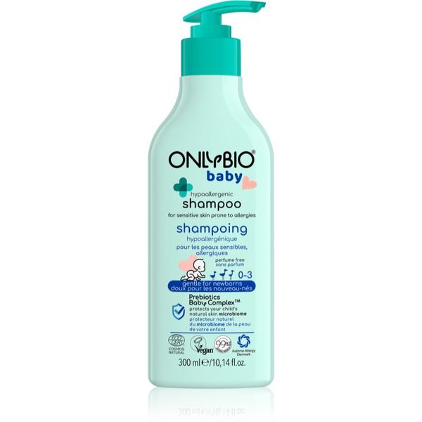 OnlyBio OnlyBio Baby Hypoallergenic nežni šampon za otroke od rojstva 300 ml