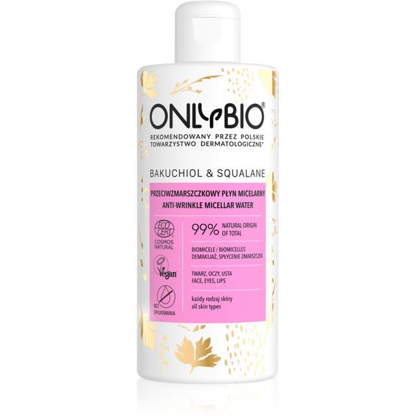 OnlyBio OnlyBio Bakuchiol & Squalane čistilna micelarna voda proti gubam 300 ml