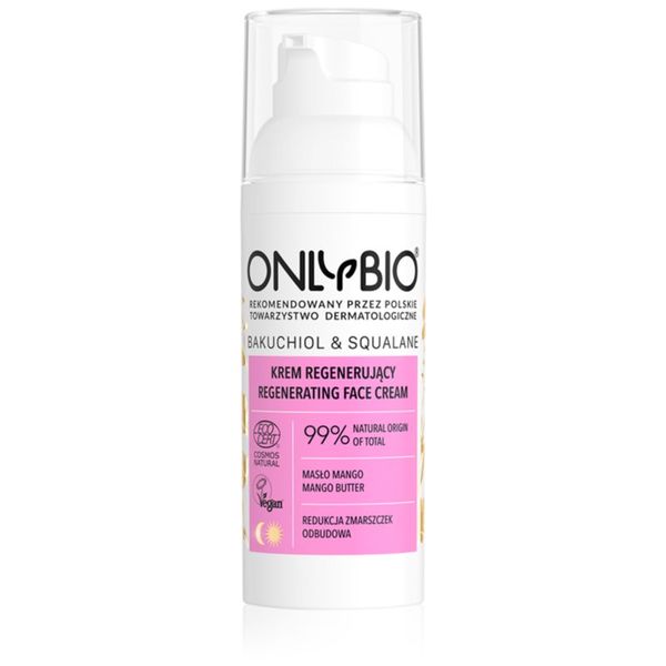 OnlyBio OnlyBio Bakuchiol & Squalane regeneracijska krema za zrelo kožo 50 ml