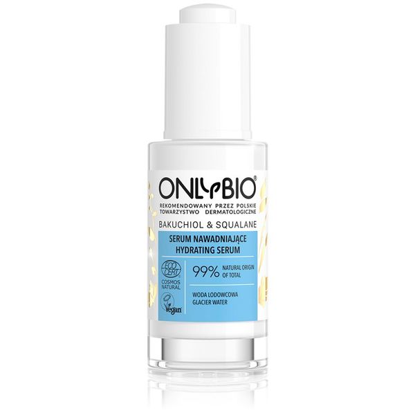 OnlyBio OnlyBio Bakuchiol & Squalane vlažilni serum za zelo suho kožo 30 ml