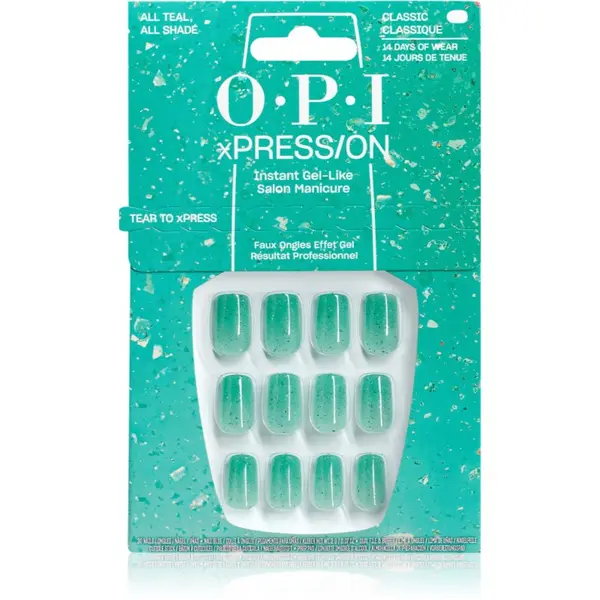 OPI OPI Make ‘Em Jelly! XPRESS/ON umetni nohti All Teal, All Shade 30 kos