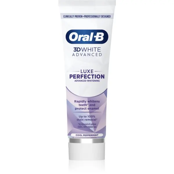 Oral-B Oral-B 3D White Luxe Perfection zobna pasta za beljenje zob Cool Peppermint 75 ml