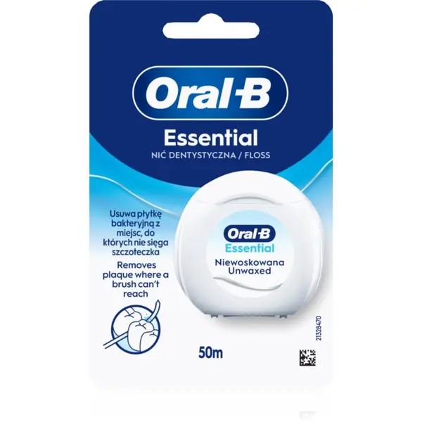 Oral-B Oral-B Essential Floss Unwaxed dentalna nitka brez voska 50 m