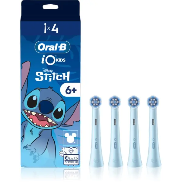 Oral-B Oral-B iO Kids Disney Stitch nadomestne glave za zobno ščetko za otroke od 6 let 4 kos