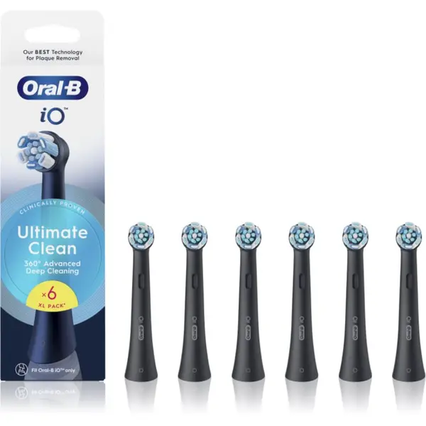 Oral-B Oral-B iO Ultimate Clean nadomestne glave za zobno ščetko Black 6 kos