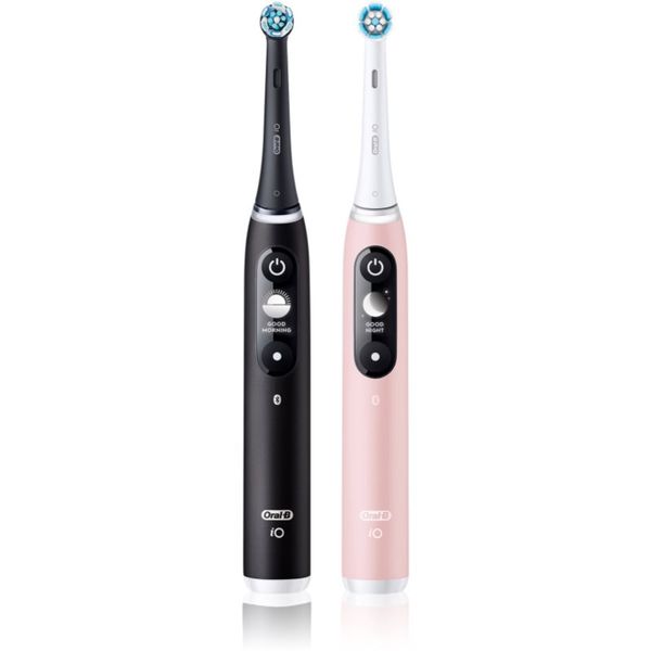 Oral B Oral B iO6 DUO električna zobna ščetka Black & Pink Sand 2 kos