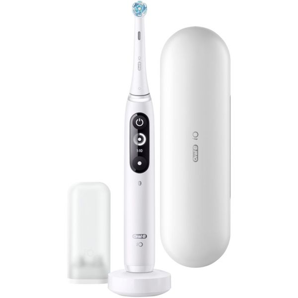 Oral B Oral B iO7 električna zobna ščetka z etuijem White Alabaster 1 kos