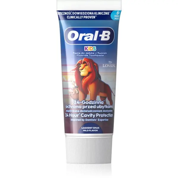 Oral-B Oral-B Kids Lion King otroška zobna pasta s sadnim okusom 6 m+ 60 ml