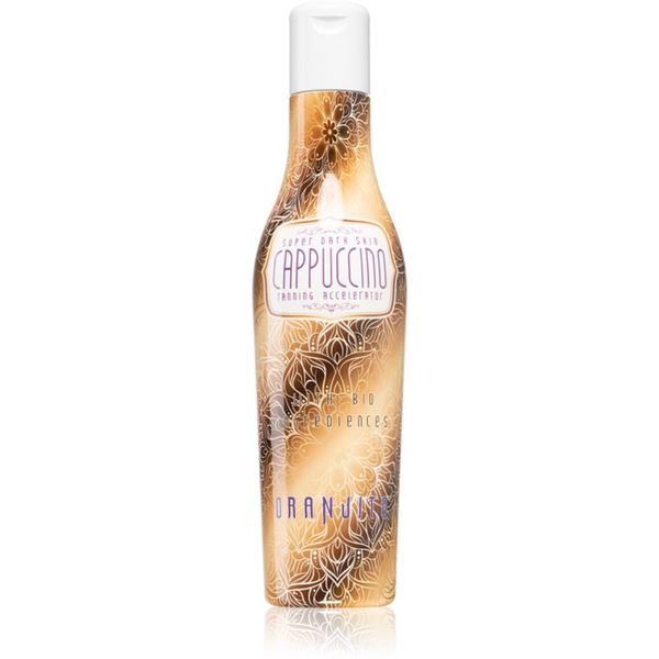 Oranjito Oranjito Super Dark Skin Cappuccino losjon za sončenje v solariju z bio snovmi in pospeševalcem porjavelosti 200 ml