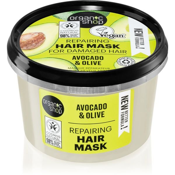 Organic Shop Organic Shop Avocado & Olive regeneracijska maska za lase 250 ml