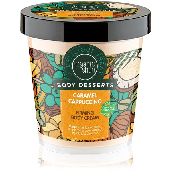 Organic Shop Organic Shop Body Desserts Caramel Cappuccino krema za učvrstitev kože 450 ml
