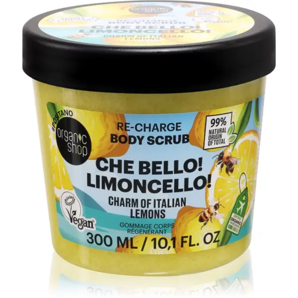 Organic Shop Organic Shop Body Scrub Che Bello! Limoncello! energijski piling za telo 300 ml
