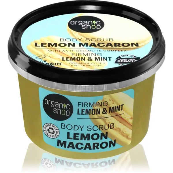 Organic Shop Organic Shop Lemon Macaron učvrstitveni piling za telo 250 ml