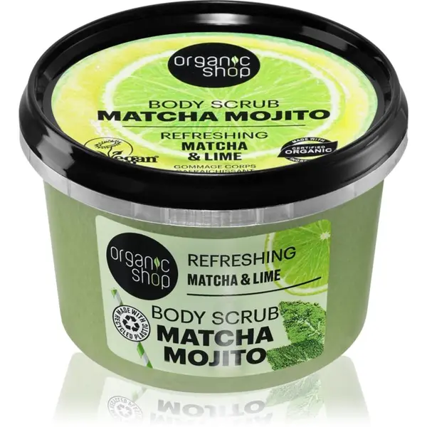 Organic Shop Organic Shop Matcha Mojito osvežilni piling za telo 250 ml